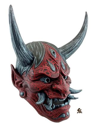 Маска японського демона хання (ханья) v.93 фото