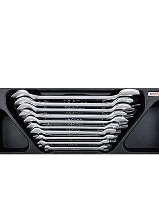 Набір ключів ріжкових 6-27мм 10 од. (в ложементі) toptul gaat1003