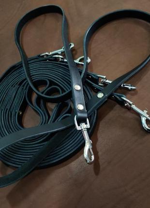Шкіряний повідець для собак, довжина 1,6 м
