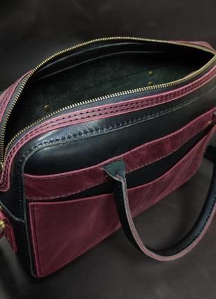 Кожаная сумка для ноутбука, деловой портфель, кожаная сумка для pc8 фото