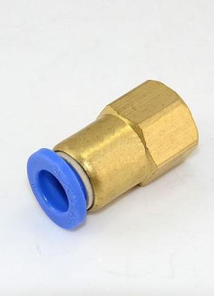 З'єднувач пневматичний цанговий прямий 12 мм*3/8" airkraft spcf12-03
