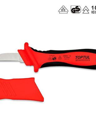 Ніж кабельний діелектричний toptul 1000v vde sfaa5020v4