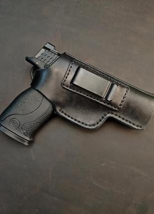 Кожаная кобура для smith & wesson m&p 40, кобура smith & wesson