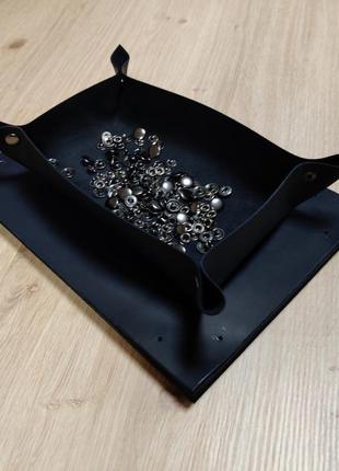 Кожаная тарелка deko, тарелка для мелочей, тарелка из кожи #4