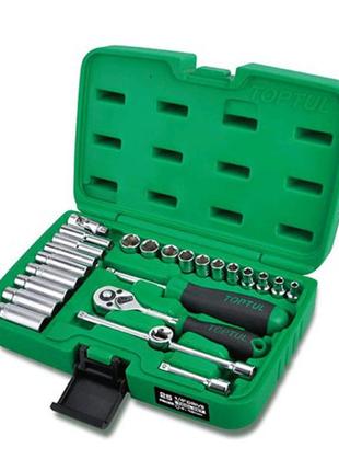 Набір інструменту в кейсі toptul 1/4" 25ед. gcai2501