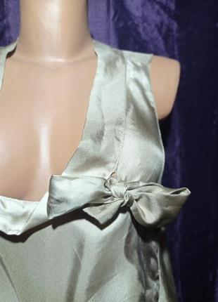 Блуза майка шелковая разные поддтоны цвета капучино,интересован крой, саржевый шелк,люкс бренд marni3 фото
