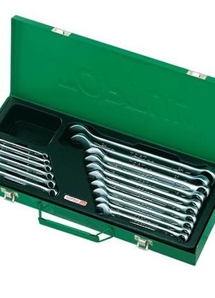 Набір ключів ріжково-накидних toptul 16 шт. 6-24 мм (кейс) gaad1602