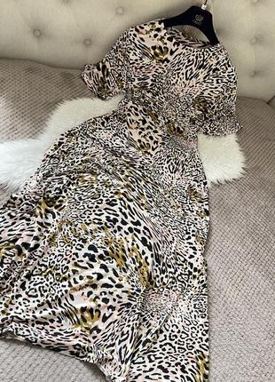 Сукня мідаксі в леопардовий принт et vous р.14