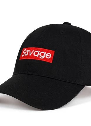 Кепка бейсболка savage черная
