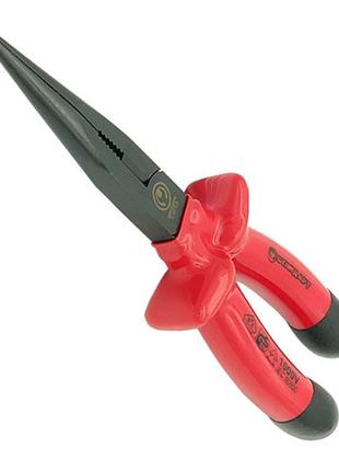 Плоскогубці з подовженими губками 8", ізольовані ручки 1000 в стандарт iln0108