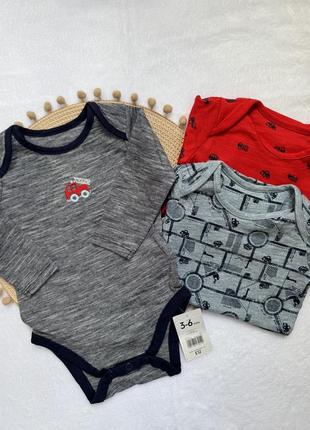 Боди на длинный рукав mothercare