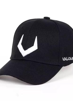 Кепка бейсболка valourian, унисекс черная