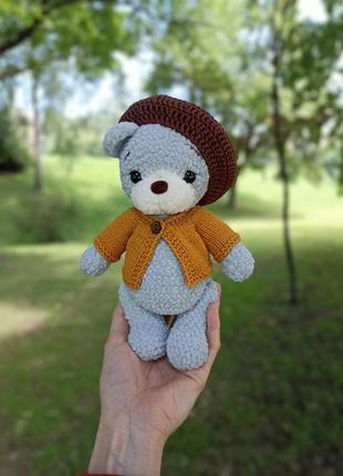 Мягкое медвежонок вязаная игрушка handmade1 фото