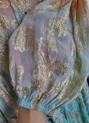 Miss june - платье омбре с золотым напылением7 фото