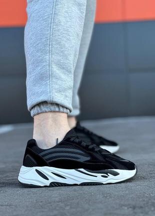 Чоловічі чорно-білі кросівки👟