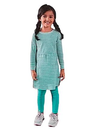 Детский летний костюм комплект полоски lupilu на девочку, 16044, р.98-104 - 2-4 года1 фото