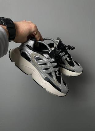 Мужские кроссовки adidas ozmillen black silver white