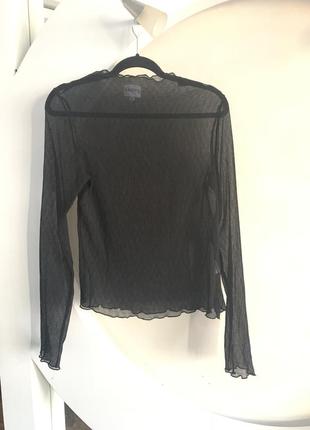 Гольф блузка сетка черный прозрачный размер хл3 фото
