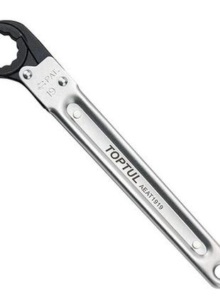 Розкривний ключ з тріскачкою toptul 22мм aeat2222