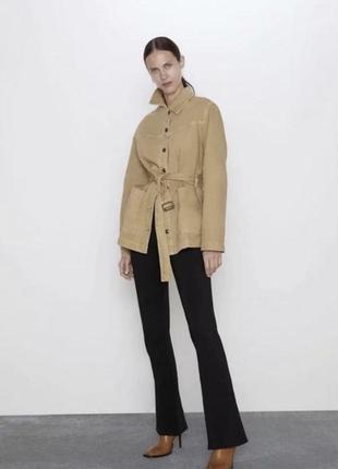 Тренч вкорочений zara  куртка жакет zara