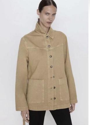 Тренч вкорочений zara  куртка жакет zara4 фото