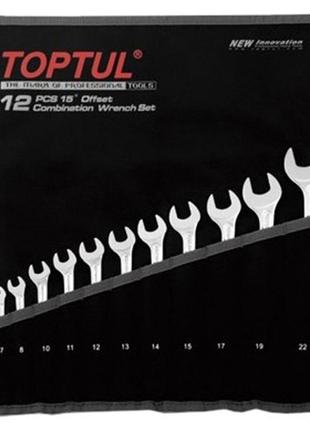 Набор рожково-накидных ключей toptul 12 шт. 6-22 hi-performance gpax1202