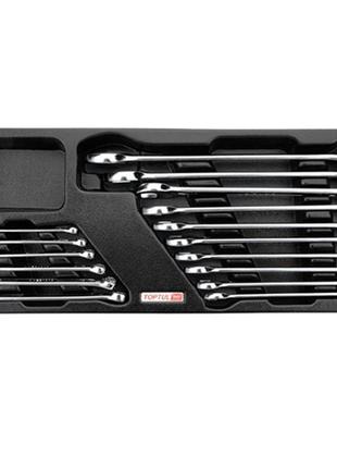 Набір рожково-накидних ключів 6-24мм 16 од. (в ложементі) toptul gaat1602