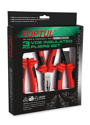 Набір діелектричного інструменту 3ед. 1000v vde toptul gaae0308