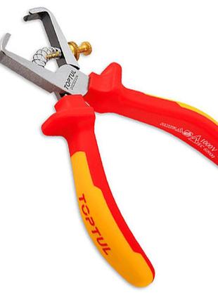 Кліщі для зачищення ізоляції 6" 1000v vde toptul dgcd2206