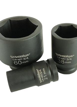 Головка ударна 6-гранна 3/4" 60 мм l=80 мм "дильнобійник" г34дк60