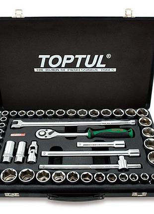Комбінований набір інструментів toptul 1/2" (дюйм+метр.) 46ед. gcad4601