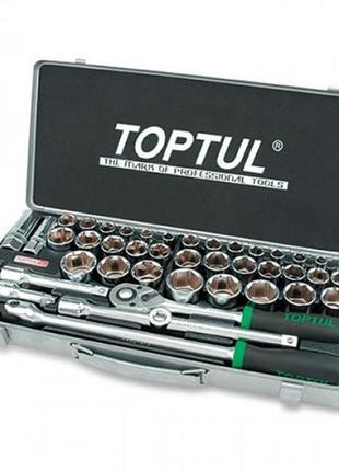 Комбінований набір інструментів toptul 1/2" (дюйм +метр.) 43ед. gcad4303
