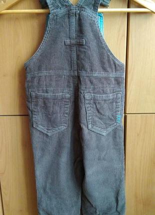 Вельветовый комбинезон для мальчика, размер 92.