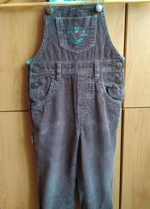 Вельветовый комбинезон для мальчика, размер 92.