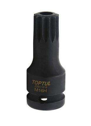 Спецголовка для оливозливного корка toptul vw, audi (m16h) l60 мм jdbc1616