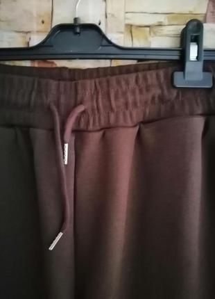 Теплые спортивные штаны джоггеры на меху1 фото