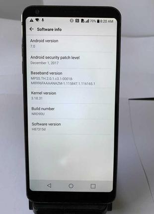 Смартфон lg g6 32gb black h873