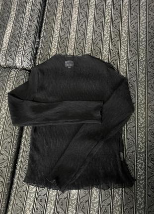 Гольф блузка сетка черный прозрачный размер хл6 фото