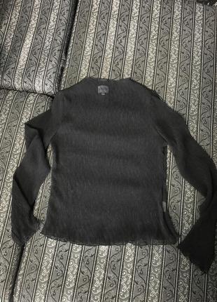 Гольф блузка сетка черный прозрачный размер хл7 фото