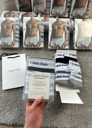 Труси боксерки calvin klein упаковка(3 штуки) оригінал,сток,опт4 фото