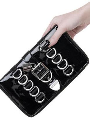 Killstar новый лаковый клатч кошелек в стиле готок готический katya