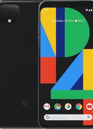 Смартфон google pixel 4 6/64 gb just black oled 5.7" 8ядер 2800 ма·год