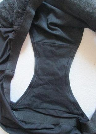 Шикарные черные трусики с кружевной отделкой батал marks & spenser 🌺💖🌺6 фото