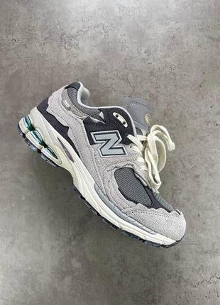 Мужские кроссовки new balance 2002r protection pack rain cloud нью баланс 2002р серые замш демисезон