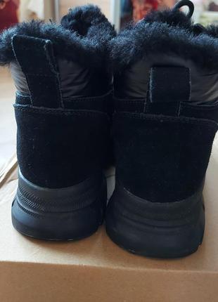 Зимние замшевые ботинки   37р на толстой подошве8 фото