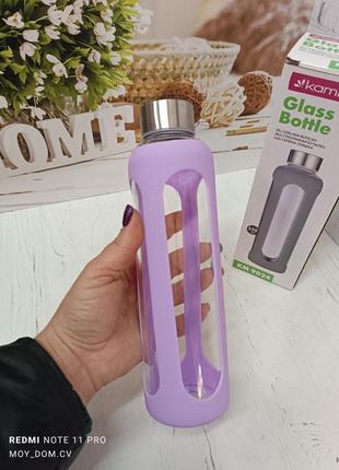 Пляшка скляна для води kamille 500 мл