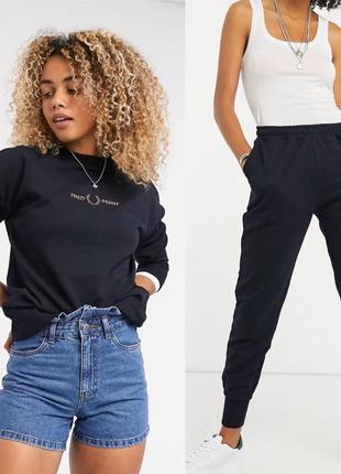 Синий хлопковый крутой брендовый фирменный спортивный костюм fred perry оригинал