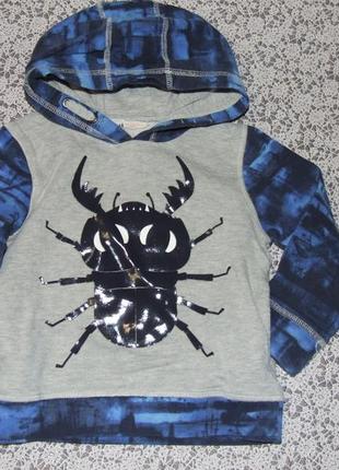 Шикарная кофта толстовка мальчику 3 - 4 года h&m