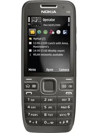 Мобильный телефон nokia e52 black 2.4" 3.2 мп 1500 мач 3g gps, нокиа e52