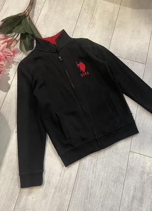 Кофта на замке u.s. polo assn оригинал 10-11 лет